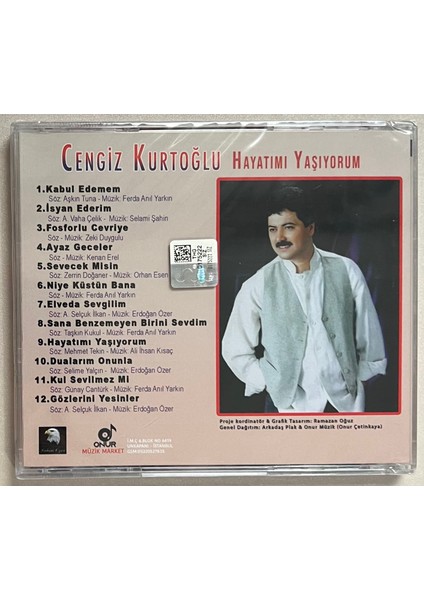 Cengiz Kurtoğlu Hayatımı Yaşıyorum CD (Jelatininde Sıfır Cd) fiyatları