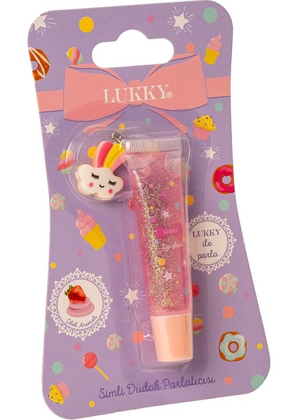 Simli Çilek Aromalı Dudak Parlatıcısı