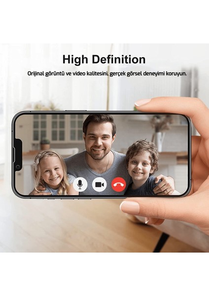 Apple iPhone 13 Uyumlu Tam Kaplayan 5d Temperli Cam Koruma Ekran Koruyucu