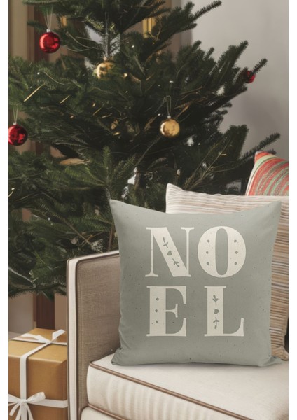 4'lü Kırlent Kılıf Seti Yılbaşı Christmas Deseni Çift Taraflı Dijital Baskılı indirimleri