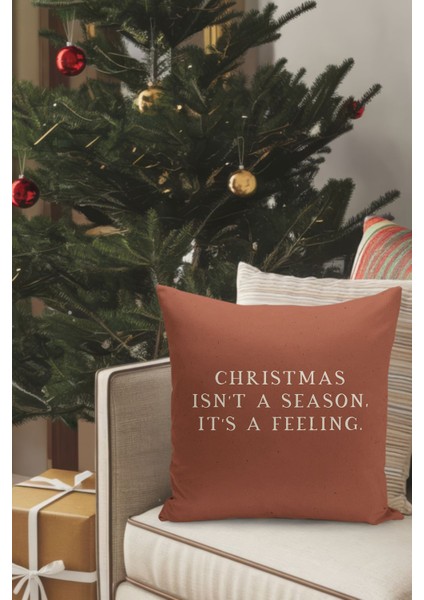 4'lü Kırlent Kılıf Seti Yılbaşı Christmas Deseni Çift Taraflı Dijital Baskılı fırsatları