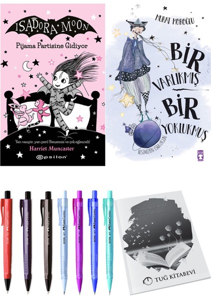 Bir Varlıkmış Bir Yoklukmuş ve Isadora Moon 10 Pijama Partisine Gidiyor 2'li Set - Kalem