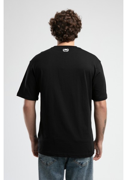 ECKO UNLTD Monsey Siyah Bisiklet Yaka Baskılı Oversize Erkek Tshirt fiyatları