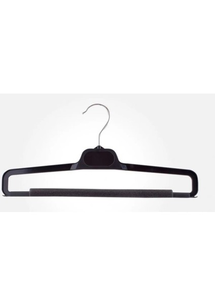 18 Adet Geniş Plastik Pantolon Elbise Askısı Çentikli Askı 34 cm HD34