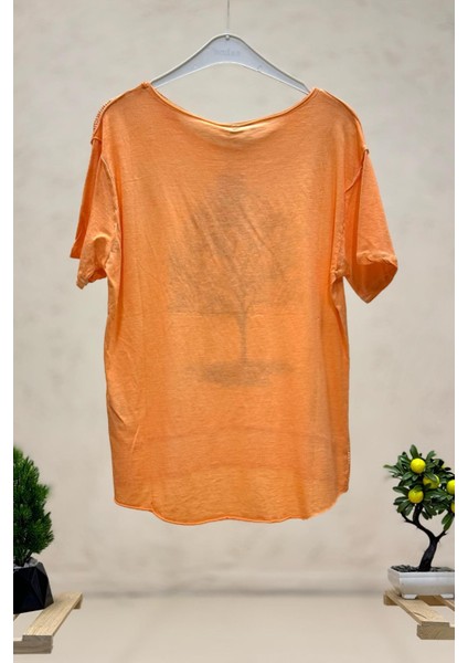 Ağaç Baskı Kısa Kol Penye Tshirt fiyatları