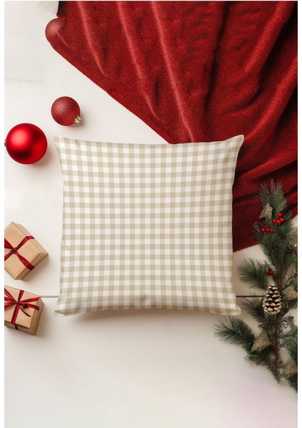 4'lü Kırlent Kılıf Seti Yılbaşı Christmas Deseni Çift Taraflı Dijital Baskılı fiyatları