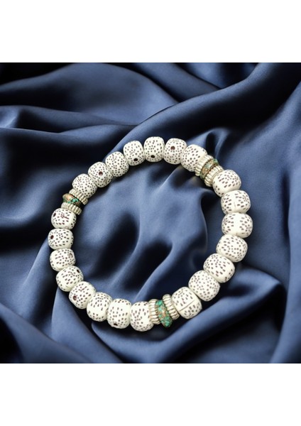 Seramik Boncuklu Şık Vintage Tarzı Bileklik - Her Anınıza Işıltı Katın!