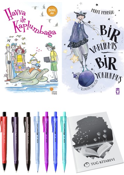 Bir Varlıkmış Bir Yoklukmuş ve Havva ile Kaplumbağa 2'li Set - Kalem