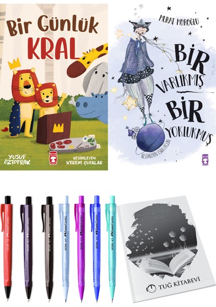 Bir Varlıkmış Bir Yoklukmuş ve Bir Günlük Kral 2'li Set - Kalem