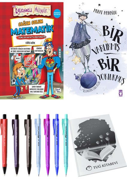 Bir Varlıkmış Bir Yoklukmuş ve Sağım Solum Matematik 2'li Set - Kalem