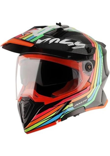 X-Cross X2 Kask Dual Vısor - Dull Black Grey