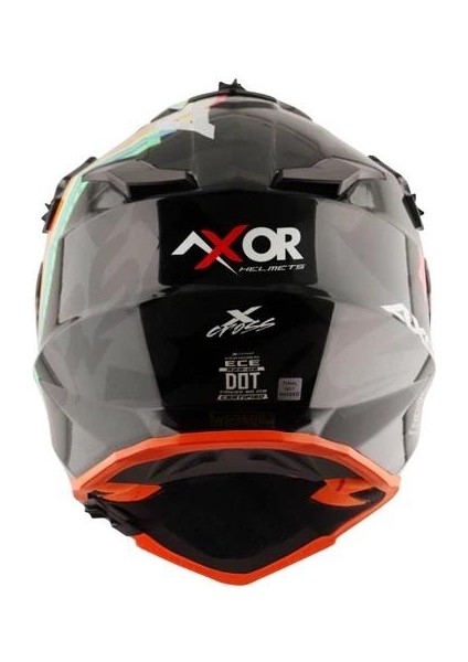 X-Cross X2 Kask Dual Vısor - Dull Black Grey