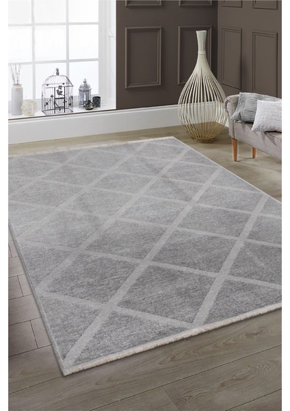 Rodney Yıkanabilir Kaydırmaz Çift Taraf Pamuk Dokuma Kilim Açık Gümüş modelleri