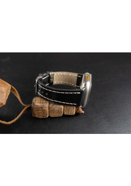 Apple Watch Hakiki Deri Akıllı Saat Kordonu