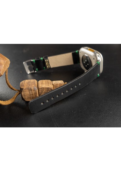 Apple Watch Hakiki Deri Akıllı Saat Kordonu