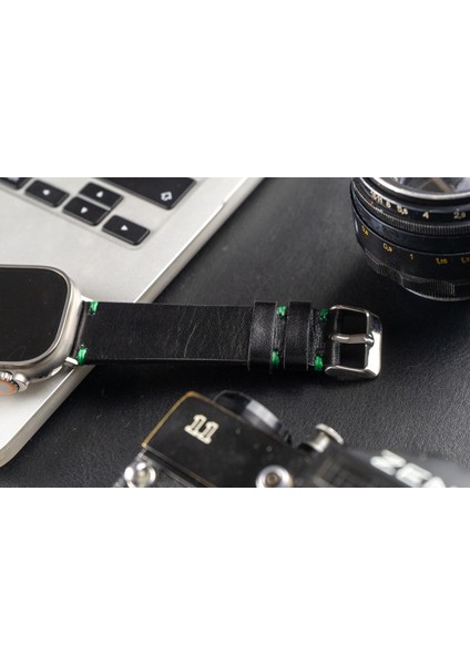 Apple Watch Hakiki Deri Akıllı Saat Kordonu