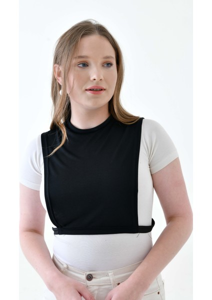 Mırach Curve Büyük Beden Sıfır Yaka Kolsuz Boyunluk Boyun Kapatıcı Crop Body fiyatları