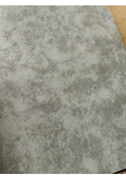 Sıva Efektli Hava Alabilen Silinebilir Gri Sade Duvar Kağıdı 5m2