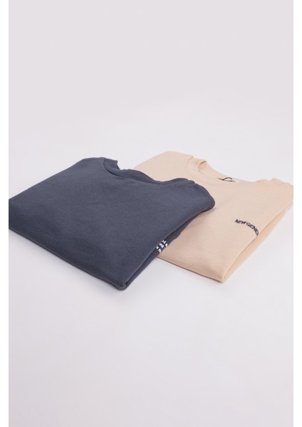 Erkek Çocuk 2'li Paket Basic Sweatshirt