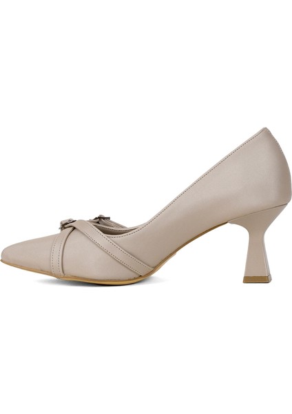 Elit MST512V Kadın Topuklu Ayakkabı Ten modelleri