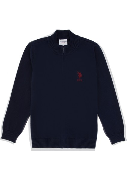 U.S. Polo Assn. Erkek Çocuk Lacivert Triko Hırka 50295560-VR033