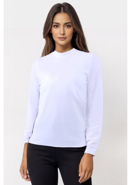 Kadın Balıkçı Yaka Uzun Kollu 3lü Atlet Seti modelleri