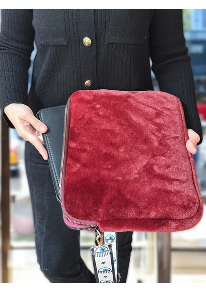 Toscase Peluş 13-13.3ınch Peluş Macbook, Laptop Çantası