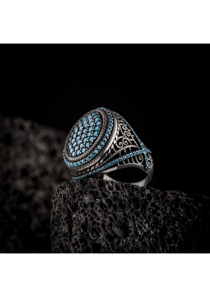 Tamamen Gümüş 925 Ayar Erkek Yüzük