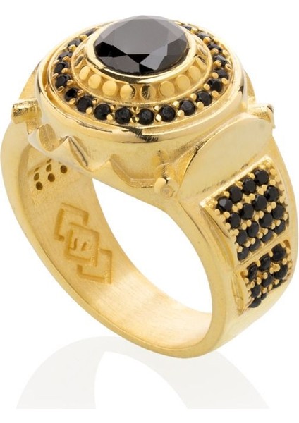 Tamamen Gümüş 925 Ayar Altın Kaplama Erkek Yüzük fırsatları