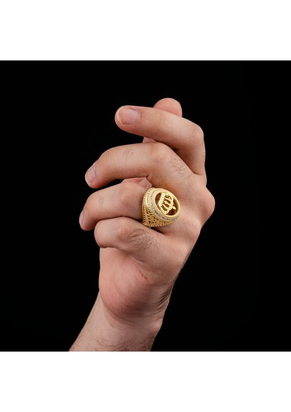 Altın Kaplama 925 Ayar Gümüş Erkek Yüzük modelleri