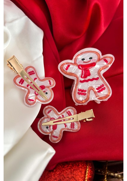 Yılbaşı Desenli Iz Bırakmayan Pens Toka ve Yılbaşı Figürlü Asetat Mandal Toka Seti 3'lü Paket fiyatları