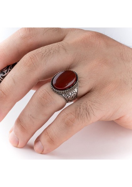 Yemen Akik Taşı 925 Ayar Gümüş Erkek Yüzük fiyatları