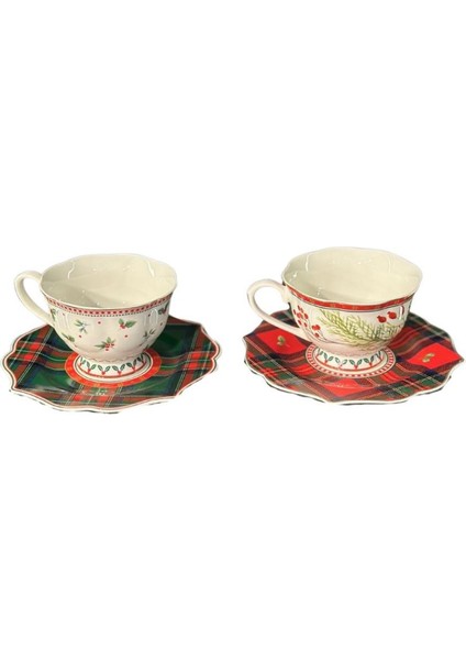 Lucky Art Merrılyn Bone 2lı Çay Fıncanı Seti