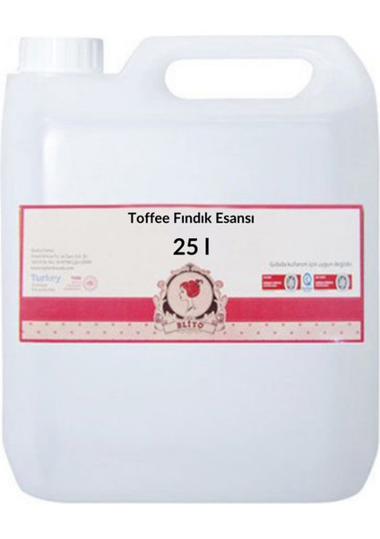 Toffee Fındık Esansı 25 Litre