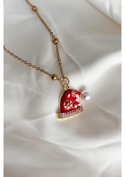 Yılbaşı Charm Uçlu Özel Seri Paslanmaz Çelik Hediyelik Kadın Kolye modelleri