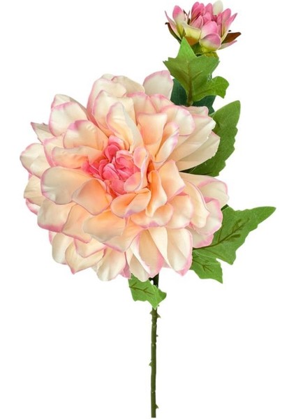 Yapay Çiçek Krizantem Pembe Tek Dal Tomurcuklu 65 x 17 cm Kumaş Çiçek Uzun Dal