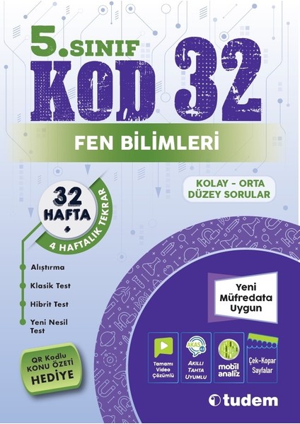 5. Sınıf Fen Bilimleri Kod 32 Tudem Yayınları 2025 Deneme