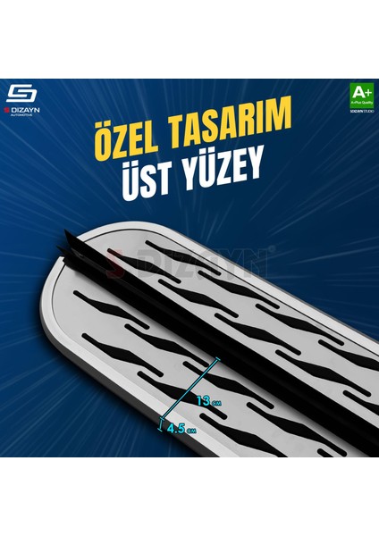 S-Dizayn Ford Ecosport 2 Ecoboost Ecoboost 1.0 Oem Still Pro V2 Aluminyum Yan Basamak 173 cm 2012-2022 fırsatları