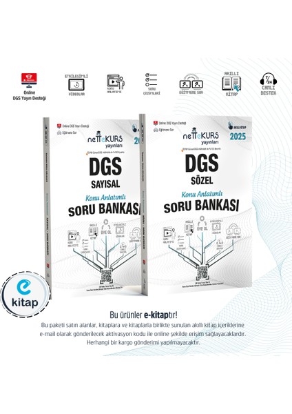 Dgs Sözel - Sayısal Konu Anlatım E-Kitap Paketi