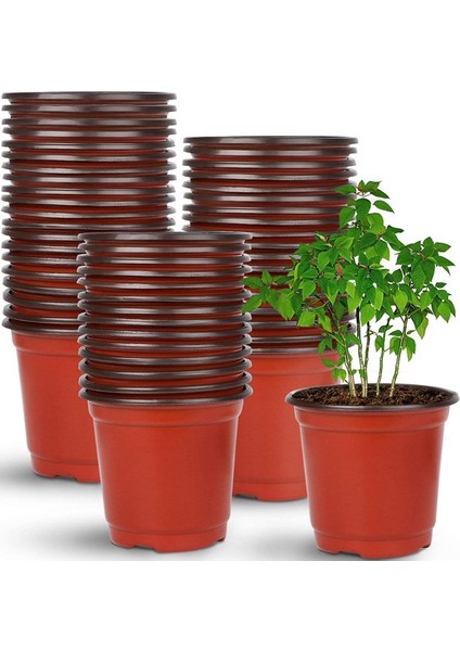 Thermoform Vakum Saksı 50 Adet - Üretim Saksısı 13 cm