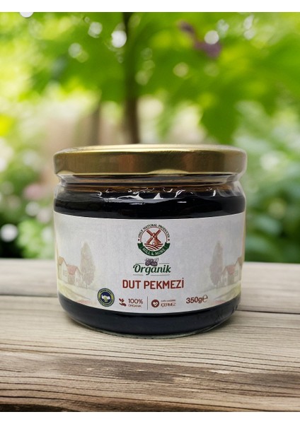 Organik Dut Pekmezi 350 gr + Organik Üzüm Pekmezi 350 gr Seti