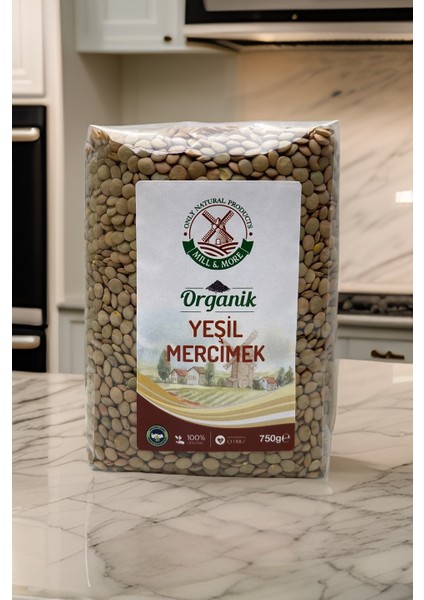 Organik Yeşil Mercimek 750 gr