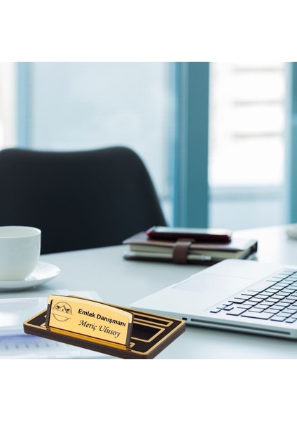 Firmalara Özel Logolu Masa Üstü Ahşap Masa Üstü Isimlik indirimleri