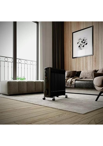 Voltomat Termostatlı 2500 W 11 Dilim Yağlı Radyatör Siyah indirimleri