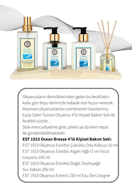 Okyanus Esintisi 4'lü Kişisel Bakım Seti x 3