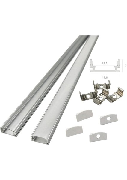 Bar LED Kanalı Aliminyum 1 Metre