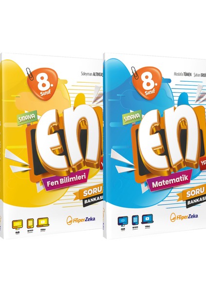 8.sınıf En Matematik ve Fen Bilgisi Soru Bankası - Hiper Zeka