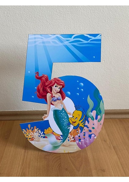 Ariel Deniz Kızı "5" Masaönü Ayaklı Pano