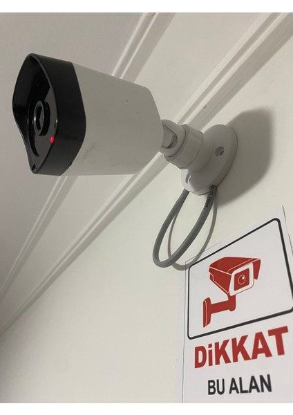 Sahte Caydırıcı Kamera sabit kırmızı ışıklı orijinal kamera kasasında sticker ve pil hediye