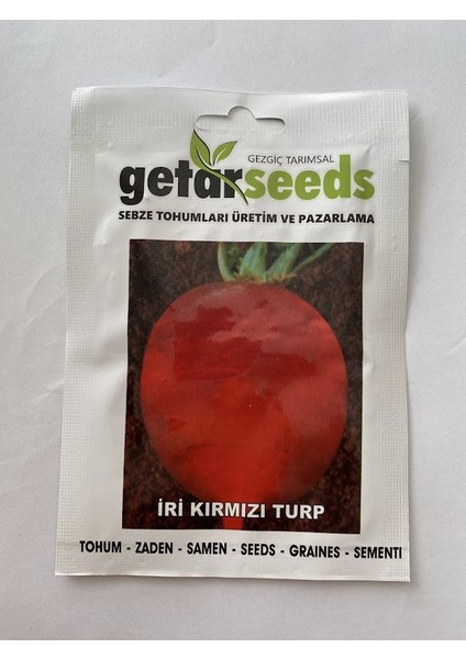 Turp Iri Kırmızı ( Çoklu Tohum ) - 10 Gram